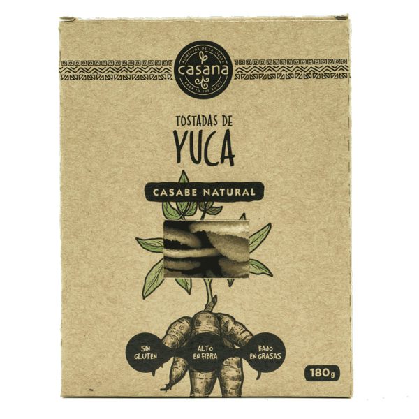 Crunch tostadas de yuca, caja presentación